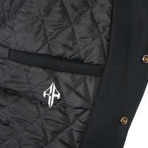 Chaqueta universitaria transpirable con cuello acanalado, nueva chaqueta de invierno con logotipo personalizado más vendida, 100% poliéster de ATLANTIC - Product Image 6