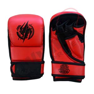 Gants de combat MMA demi-doigts en cuir de vachette véritable de qualité supérieure pour adultes – Vente en gros - Product Image 1