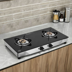 Elegant Tempered Glass Two <b>Ring</b> Gas Stove Burner Home Kitchen Appliance for <b>Ceramic</b> Cooktops Direct B2B Wholesale India - Product Image 2