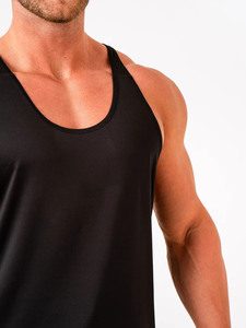 Hot Selling Custom Bodybuilding Stringer Tank Tops <b>Mens</b> Gym <b>Singlets</b> Cotton Activewear Fitness Wear Vest Muscle Sleeveless Shirt - Product Image 3