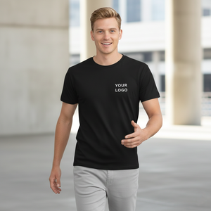 T-shirts à manches courtes pour hommes en coton 100% lourd, personnalisés, vierges, position du logo sur le devant, sérigraphie, service OEM, coupe classique - Product Image 5