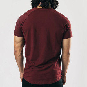 Customize Polyester 30% Cotton 65% Spandex 5% Muscle Tee New Fashion Lifestyle <b>white</b> T <b>Shirt</b> Wholesale - Product Image 4