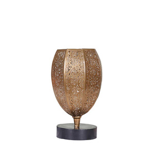 Elegant Metal Table Lamp & <b>Tea</b> Light Holder Set Sophisticated Lighting Table Lamp with <b>Tea</b> Light Holder Modern Dual Function - Product Image 2