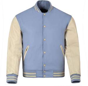 Classic Varsity <b>Jackets</b> with Team Patch Custom Wool Blend and <b>Faux</b> <b>Leather</b> Sleeves for Sports and School Use - Product Image 4