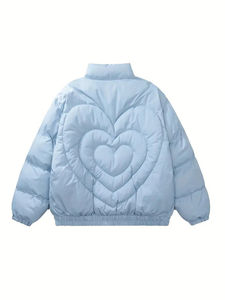 Veste à bulles estivale unisexe de haute qualité personnalisée 2025, logo sur le devant, col mandarin, doublure en coton - Product Image 3