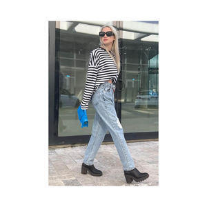 Jeans de couleur unie pour femmes de style nouveau Options confortables et élégantes à des prix abordables - Product Image 5