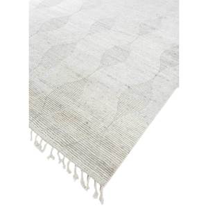 Alfombra de Lana Tejida a Mano Contour Ivory 9x12, Diseño Geométrico Clásico para Decoración de Sala de Estar, para Adolescentes - HWT-29 - Product Image 2