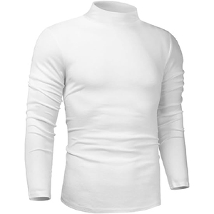 Pull en maille anti-rides d'hiver pour hommes, coupe ajustée, anti-rétrécissement, respirant, col rond, pull en polyester - Product Image 6