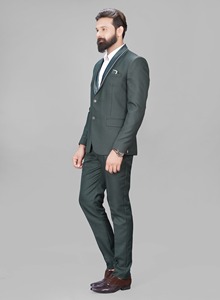 Zed Club, diseñador para hombre, poliéster, viscosa, seda, 2 piezas, traje de fiesta, ajuste Regular, un solo pecho, largo, transpirable, de lujo - Product Image 3