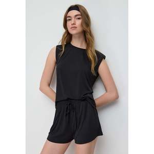 T-shirt sans manches pour femmes Vatka, imprimé décontracté, uni, en soie respirante, ajusté, taille XXL XL, coupe ample, longueur courte pour l'été, 100% coton - Product Image 1