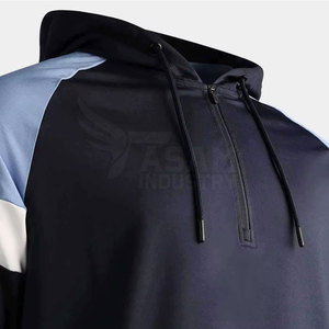 Quarter Zip Hoodie Casual Wear Pullover Comfortable Material with Clean Design Quarter Zip Hoodies - Product Image 5