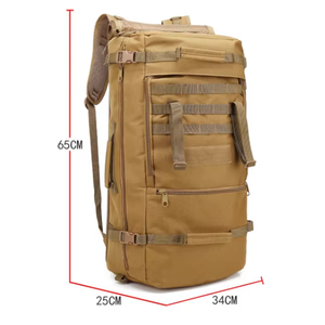 Sac à dos de chasse imperméable multifonctionnel durable de 60 L, housse de pluie, sac de randonnée de style sac de voyage tactique en Oxford pour hommes - Product Image 4