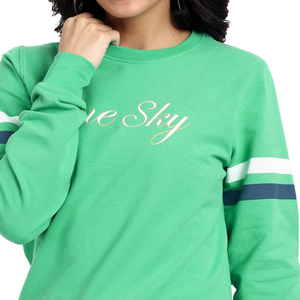 Sudadera de Manga Larga Informal de Invierno de Alta Calidad para Mujer, Estilo Casual, Cuello Redondo, Color Sólido, Estampada, Talla Grande - Product Image 3