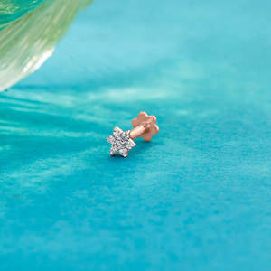 Stainless Steel Children's <b>Nose</b> <b>Ring</b> with Crystal Ball-Zircon <b>Nose</b> Piercing Jewelry - Product Image 1
