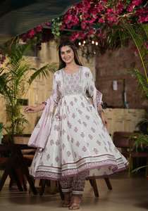 Dernière collection Excellente qualité Nouveau Designer Mal Cotton Kurti Pant With Dupatta With Printed Work Worldwide Exportateur - Product Image 6