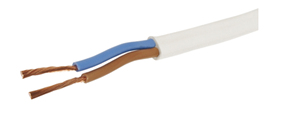 400m. Tubo piatto bianco 2x0,75 mm. sul rullo - Product Image 1