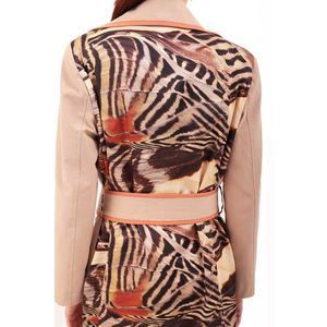 Manteau long beige vintage à double boutonnage avec doublure imperméable en peau de mouton et en cachemire - Product Image 6