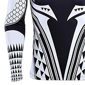 Vêtements anti-UV UPF50 à manches courtes de haute qualité à bas prix pour hommes Rash Guard avec logo personnalisé - Product Image 4