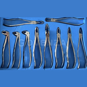 Juego de 10 Pinzas de Extracción Dental para Adultos, Pinzas Quirúrgicas Manuales de Acero Inoxidable y Tungsteno con Agarre Ergonómico - Product Image 6