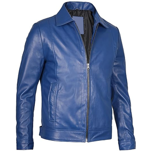 Veste en cuir élégante pour hommes la plus vendue, différentes couleurs disponibles, au meilleur prix de vente, veste d'hiver en cuir pour hommes - Product Image 3
