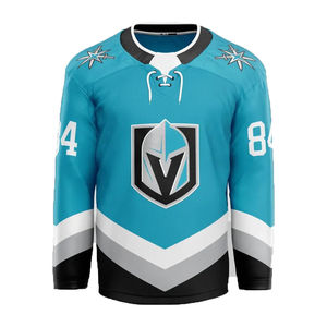 Maillot de hockey sur glace pour homme adulte, imprimé numériquement, en tissu polyester 220g de haute qualité, avec logo personnalisé et couleur au choix, nouveau design, prix abordable - Product Image 3