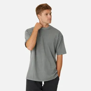 Camisetas masculinas plus size para homens, impressora de poliéster de grandes dimensões com logotipo personalizado de sublimação por atacado