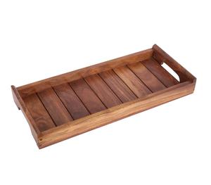 Plateau de service en bois carré en laiton AK avec poignée en couleur séquoia plateau de qualité supérieure pour décor de cuisine/décor de table - Product Image 3