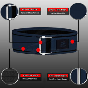 High Performance Adjustable Breathable Heavy Duty Eco-Friendly Nylon Lever <b>Belt</b> for Weightlifting Gym Training Protection - Product Image 2