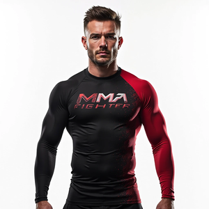 Get <b>MMA</b> <b>Rash</b> <b>Guards</b> Get Wholesale Gear for Combat Sports Gym Workout Training Fitness Sessions and Athletic Apparel Get - Product Image 6
