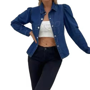 เสื้อเชิ้ตยีนส์ผู้หญิง ดีไซน์ใหม่ วัสดุคุณภาพดี ราคาสมเหตุสมผล ระบายอากาศได้ดี - Product Image 3
