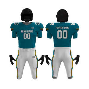 Uniforme de Fútbol Americano Talla Grande Transpirable Antibacteriano Absorbente de Humedad Diseño Sólido Conjunto de Manga Corta Logotipo Personalizado UPF 50 - Product Image 4