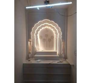 High Quality Best Price Indoor Marble <b>Temple</b> Mandir for Living Room Handmade Polished Model Pattern Marble <b>Temple</b> - Product Image 3