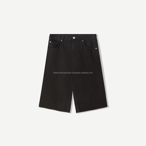 Pantalones cortos deportivos de punto medio de algodón personalizados para hombre, pantalones cortos calientes de talla grande para verano, playa, ajuste holgado, cordón antiarrugas OEM - Product Image 1