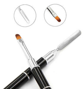 Prix d'usine, pousse-cuticules en acier inoxydable réutilisable, double tête, outil de manucure et de pédicure - Product Image 4