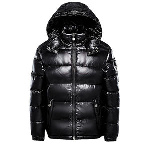 Veste matelassée chaude à manches longues unisexe, fabrication sur mesure en gros pour l'hiver, veste à capuche personnalisée, livraison DDP - Product Image 1