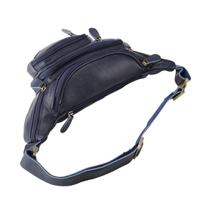 Custom Leather Large Fanny Pack Crossbody <b>Sling</b> <b>Backpack</b> Waterproof Hip Belt Bag Waist Bag - Product Image 4