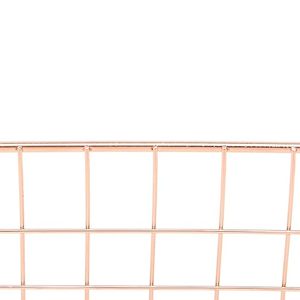 Cesta de almacenamiento de regalo de metal rectangular de Venta caliente Cesta de regalo de metal de color dorado de diseño fantástico de la India - Product Image 4