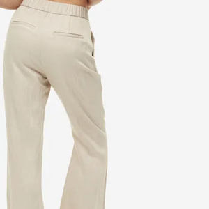Pantalon évasé pour femme de qualité supérieure 2026, coupe parfaite, tissu en soie, prix bas, marque privée pour pantalon évasé d'hiver - Product Image 5