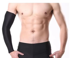 Manchon de bras de basket-ball de compression protecteur UV de vente chaude pour le sport Logo personnalisé pour le cyclisme et le basket-ball - Product Image 3