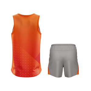 ชุดวิ่งวิ่งวิ่งวิ่งสำหรับผู้ใหญ่พิมพ์ลายดิจิตอลแบบสั่งทำแห้งเร็วระบายอากาศได้ดีสไตล์ล่าสุด - Product Image 2