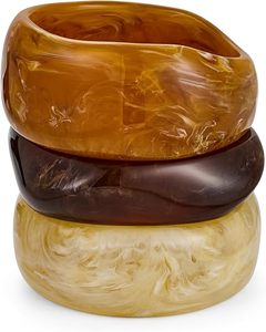 AALIYAN IMPEX-Brazaletes de resina de alta calidad en tonos terrosos con patrón de remolino para estilos tribales artesanales en la costa más baja - Product Image 5