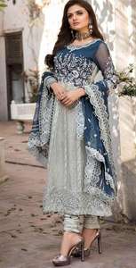 Shalwar Kameez d'hiver de haute qualité en coton et soie de style indien-pakistanais pour femmes, couleurs et tailles personnalisées, lavable - Product Image 4