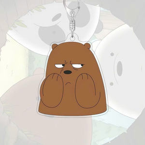 พวงกุญแจอะนิเมะรูปหมีสามตัวน่ารักแข็งแรงและมีเสน่ห์สำหรับทุกคน - Product Image 3