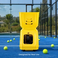 Machine à balles de padel professionnelle pour l'entraînement, lanceur de balles, capacité de 150 balles, télécommande par application pour les clubs et les académies