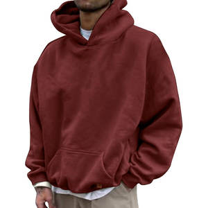 Fabricant de vêtements de haute qualité unisexe 360g polaire coton lourd blanc plaine personnalisable brodé sérigraphie sweats à capuche - Product Image 3