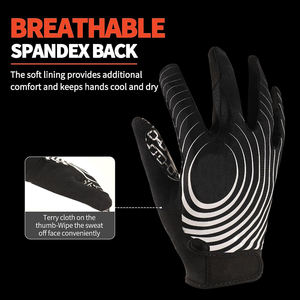 Guantes de fútbol americano hechos a medida, equipo deportivo Premium transpirable de alta calidad, nivel profesional, precios bajos - Product Image 4