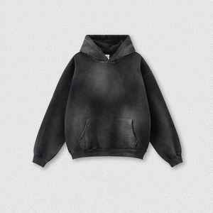 เสื้อฮู้ดผ้าฝ้าย100% สำหรับผู้ชายขนาดใหญ่พิเศษเสื้อมีฮู้ดของผู้ชายเสื้อมีฮู้ดของสไตล์ร้อนแรงสินค้ามาใหม่2025 - Product Image 2