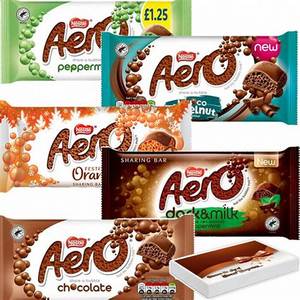 Calidad para las barras de chocolate con leche Nestlé Aero 42g/1,5 oz Chocolate sólido con sabor con ingredientes de galletas ¡Compre ahora! - Product Image 2
