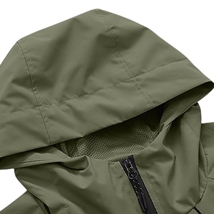 Vestes de sport imperméables et coupe-vent en polyester 100% pour hommes et femmes, couleur unie, vente en gros - Product Image 2