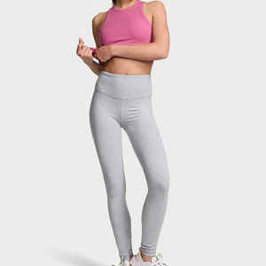 Leggings de cintura media para mujer, conjunto de yoga transpirable y que absorbe la humedad para entrenamientos y actividades deportivas - Product Image 2